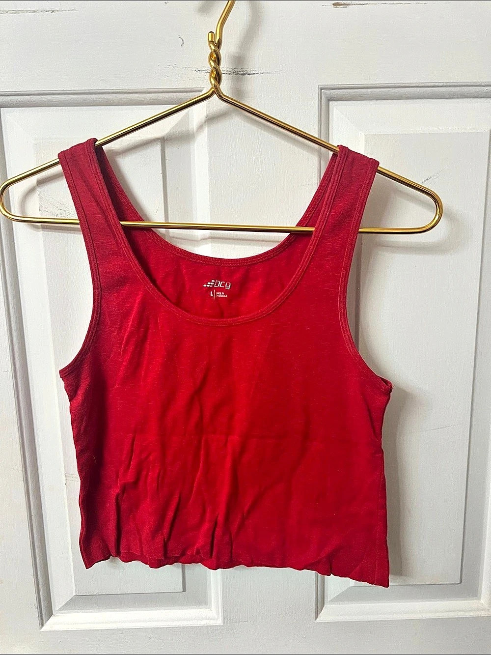 BCG Tank Top in Red Size Large